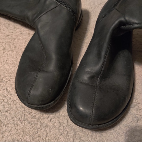 MERRELL Tetra Launch Waterproof Boots Women US 6 Black Leather Mid-Calf Moto Zip - Picture 4 of 9